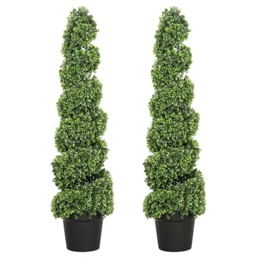 4FT UV-Resistant Artificial Boxwood Spiral Topiary Tree Faux Outdoor Plant for Indoor Outdoor Garden Porch Decor Set of 2
4FT UV-Resistant Artificial Boxwood Spiral Topiary Tree Faux Outdoor Plant for Indoor Outdoor Garden Porch Decor Set of 2