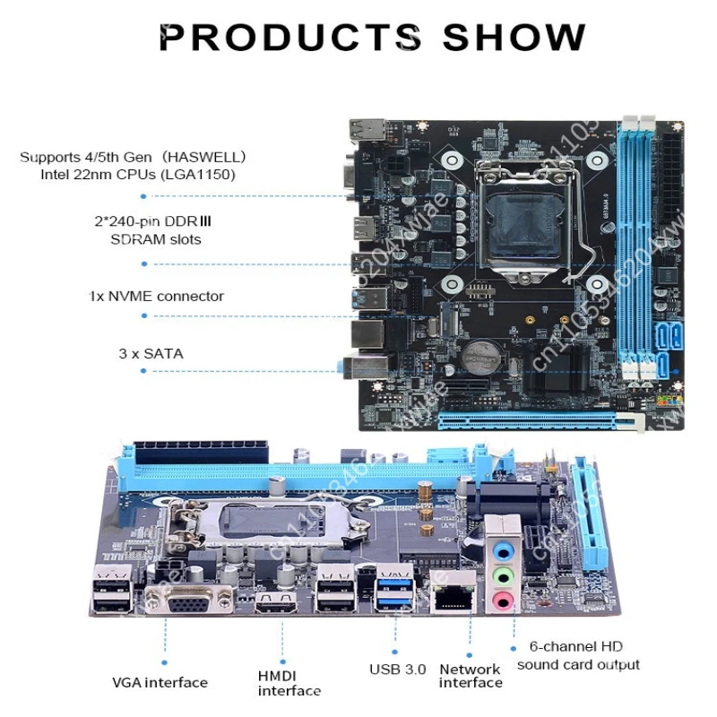 Материнская плата с чипсетом H81, разъем LGA 1150, для сборки настольных ПК, совместимость с процессорами i3, i5, i7
Материнская плата с чипсетом H81, разъем LGA 1150, для сборки настольных ПК, совместимость с процессорами i3, i5, i7