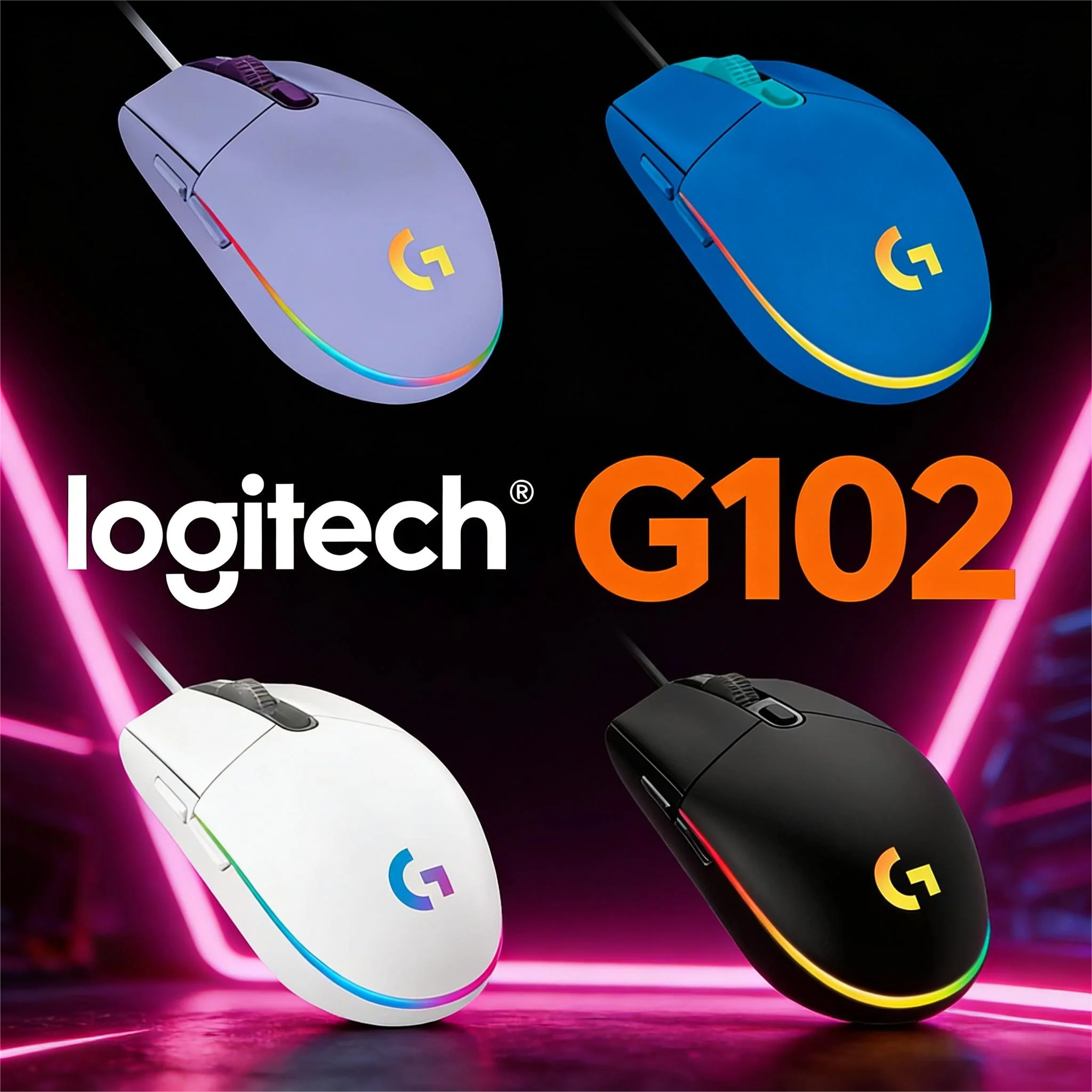 Logitech G102 2nd Gen Wired Gaming Mouse, Precise Tracking, RGB & Macro Programmable Buttons
Logitech G102 2nd Gen Wired Gaming Mouse, Precise Tracking, RGB & Macro Programmable Buttons