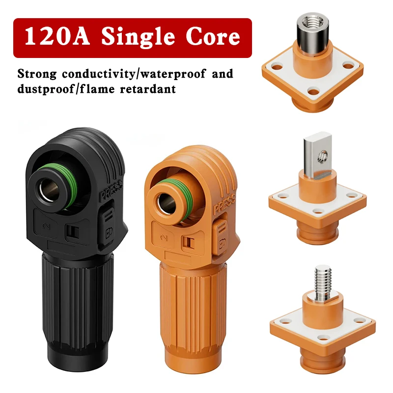 120A Single Core Energy Storage Converter Cabinet Connector 1000V Photovoltaic Energy Storage Cabinet Battery Terminal Plug
120A Single Core Energy Storage Converter Cabinet Connector 1000V Photovoltaic Energy Storage Cabinet Battery Terminal Plug