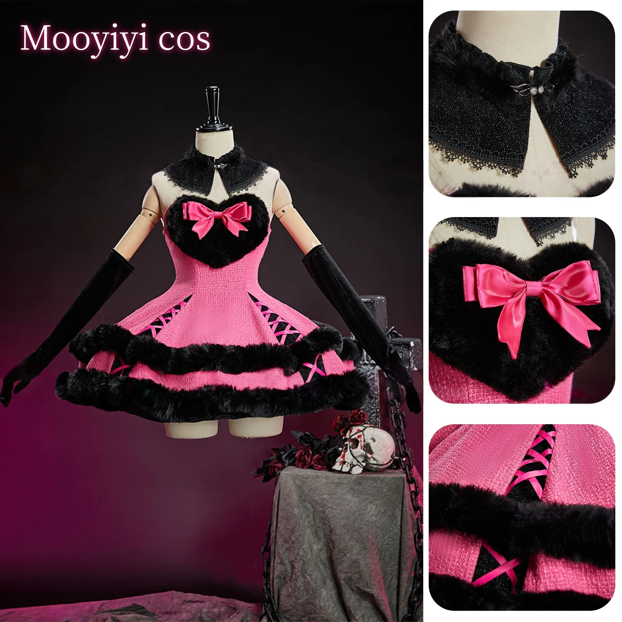 Monster Cosplay High Draculaura Cosplay Costume Emily Halloween Christmas Comic Exhibition Women Dress S-XL Cute Dress Winter
Monster Cosplay High Draculaura Cosplay Costume Emily Halloween Christmas Comic Exhibition Women Dress S-XL Cute Dress Winter