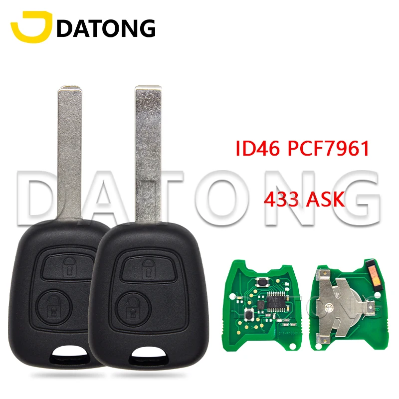 Datong World ID46 PPCF7961 433MHz VA2/HU83 Blade Car Remote Control Key For Peugeot 307 Citroen C1 C3
Datong World ID46 PPCF7961 433MHz VA2/HU83 Blade Car Remote Control Key For Peugeot 307 Citroen C1 C3