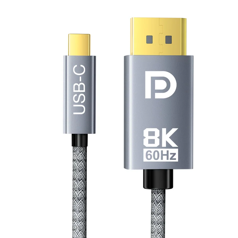 C to DP1.4 Cable 2M 4K144hz 8K@60HZ Type C to Displayport Adapter for Macbook IPad Computer Samsung IPhone15 16 monitor
C to DP1.4 Cable 2M 4K144hz 8K@60HZ Type C to Displayport Adapter for Macbook IPad Computer Samsung IPhone15 16 monitor