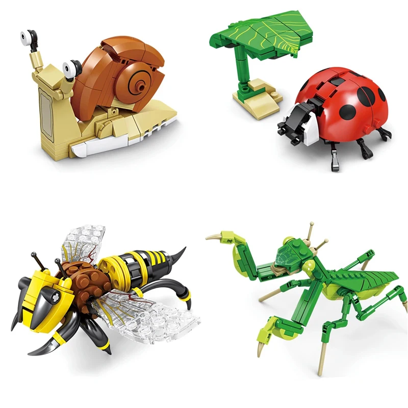 HOT Creative Building Blocks Insect Model Bee Dragonfly Ant Mantis Children's Assembled Toys Interesting Animal Ornaments Gifts
HOT Creative Building Blocks Insect Model Bee Dragonfly Ant Mantis Children's Assembled Toys Interesting Animal Ornaments Gifts