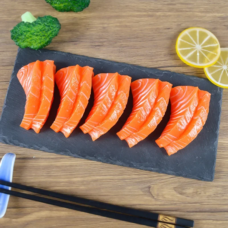 PVC Artificial Sashimi Salmon Sashimi Seafood Japanese Food Model Toys Plate Shooting Props Simulation Decorations Home Decor
PVC Artificial Sashimi Salmon Sashimi Seafood Japanese Food Model Toys Plate Shooting Props Simulation Decorations Home Decor