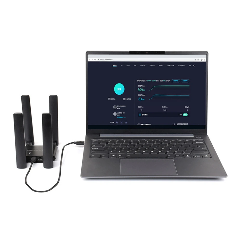 Проводная плата расширения Waveshare USB 3.2 Gen1 5G DONGLE с 4 антеннами Корпус из алюминиевого сплава поддерживает интерфейс M.2 Key B
Проводная плата расширения Waveshare USB 3.2 Gen1 5G DONGLE с 4 антеннами Корпус из алюминиевого сплава поддерживает интерфейс M.2 Key B