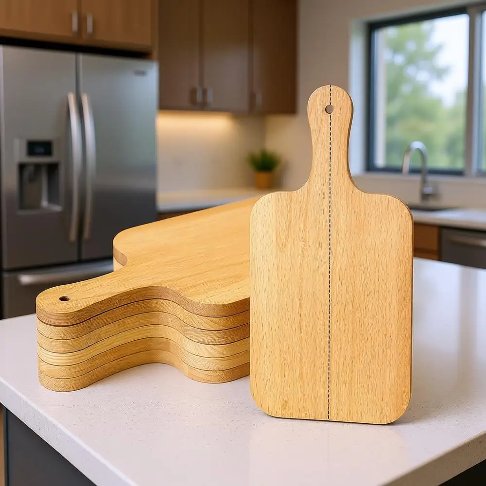 6-Pack Thick Wood Cutting Boards - Ideal for Chopping, Serving, Charcuterie, Engraving, Mother's Day, Weddings, and Housewarming
6-Pack Thick Wood Cutting Boards - Ideal for Chopping, Serving, Charcuterie, Engraving, Mother's Day, Weddings, and Housewarming