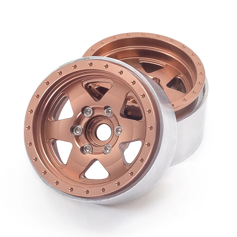 1.9 Beadlock Wheels Aluminium Alloy for 1:10 RC Crawler Axial SCX10 SCX10 II TRX4 RC4WD D90
1.9 Beadlock Wheels Aluminium Alloy for 1:10 RC Crawler Axial SCX10 SCX10 II TRX4 RC4WD D90
