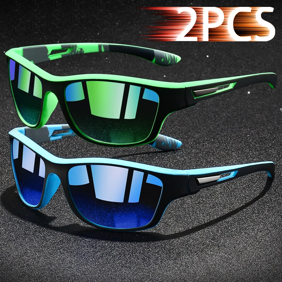2 Pieces Fashion Colorful stripes Vintage Sunglasses For Men Women Driving Fishing Brand Designer Sun Glasses Man UV400 Eyewear
2 Pieces Fashion Colorful stripes Vintage Sunglasses For Men Women Driving Fishing Brand Designer Sun Glasses Man UV400 Eyewear