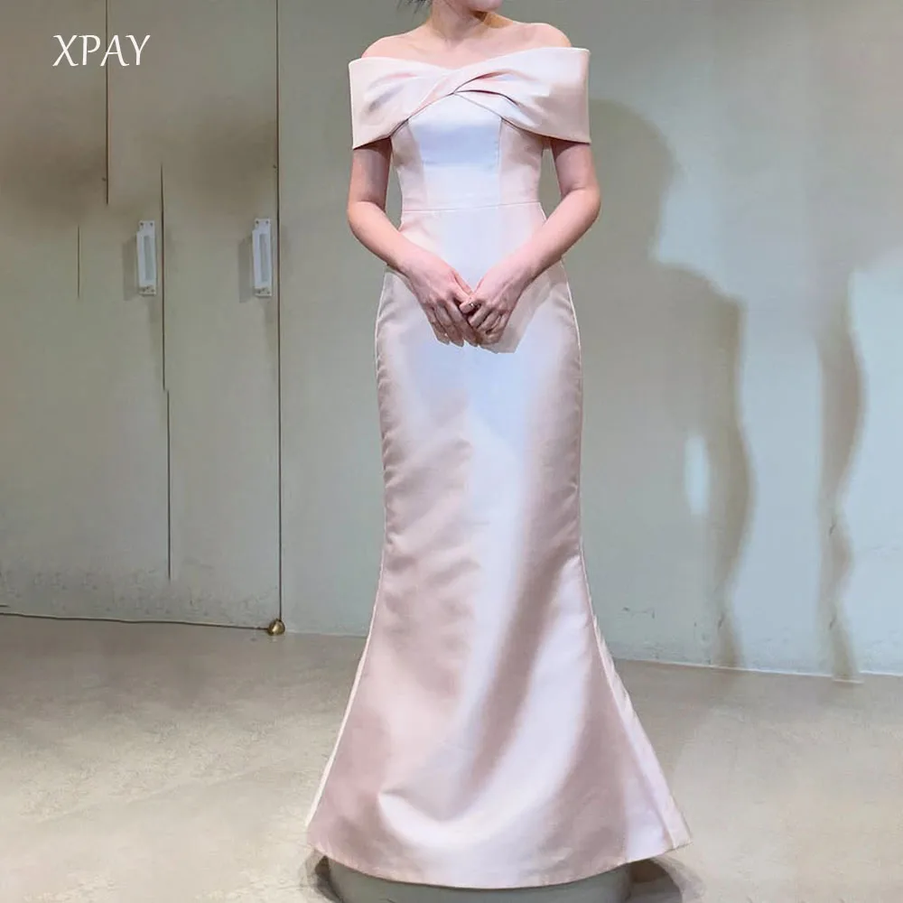 XPAY Vintage Soft Pink Mermaid Evening Dress Korea Wedding Dress Photo Shoot Soft Satin Women Formal Occasion Gowns Customised
XPAY Vintage Soft Pink Mermaid Evening Dress Korea Wedding Dress Photo Shoot Soft Satin Women Formal Occasion Gowns Customised
