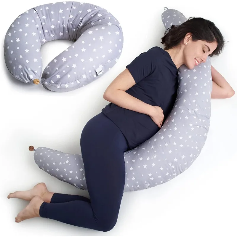 XXL Pregnancy Pillows for Sleeping & Feeding - 100% Cotton Maternity Pillow Cover, Machine-Washable Body Pillows for Adults
XXL Pregnancy Pillows for Sleeping & Feeding - 100% Cotton Maternity Pillow Cover, Machine-Washable Body Pillows for Adults