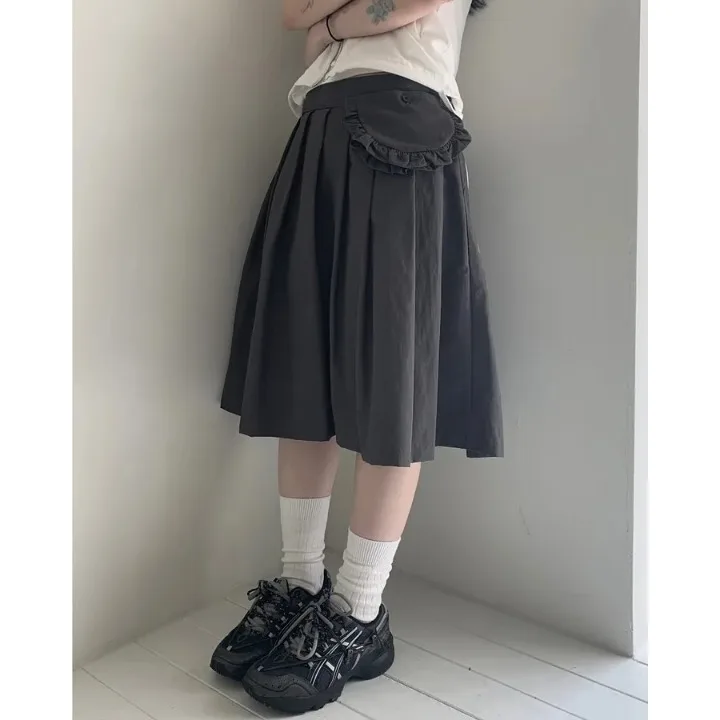 High Waist Gingham Skirt And Waist Bag Set Vintage School Style Half-length Skirts Japanese Lace Design Summer Collection
High Waist Gingham Skirt And Waist Bag Set Vintage School Style Half-length Skirts Japanese Lace Design Summer Collection