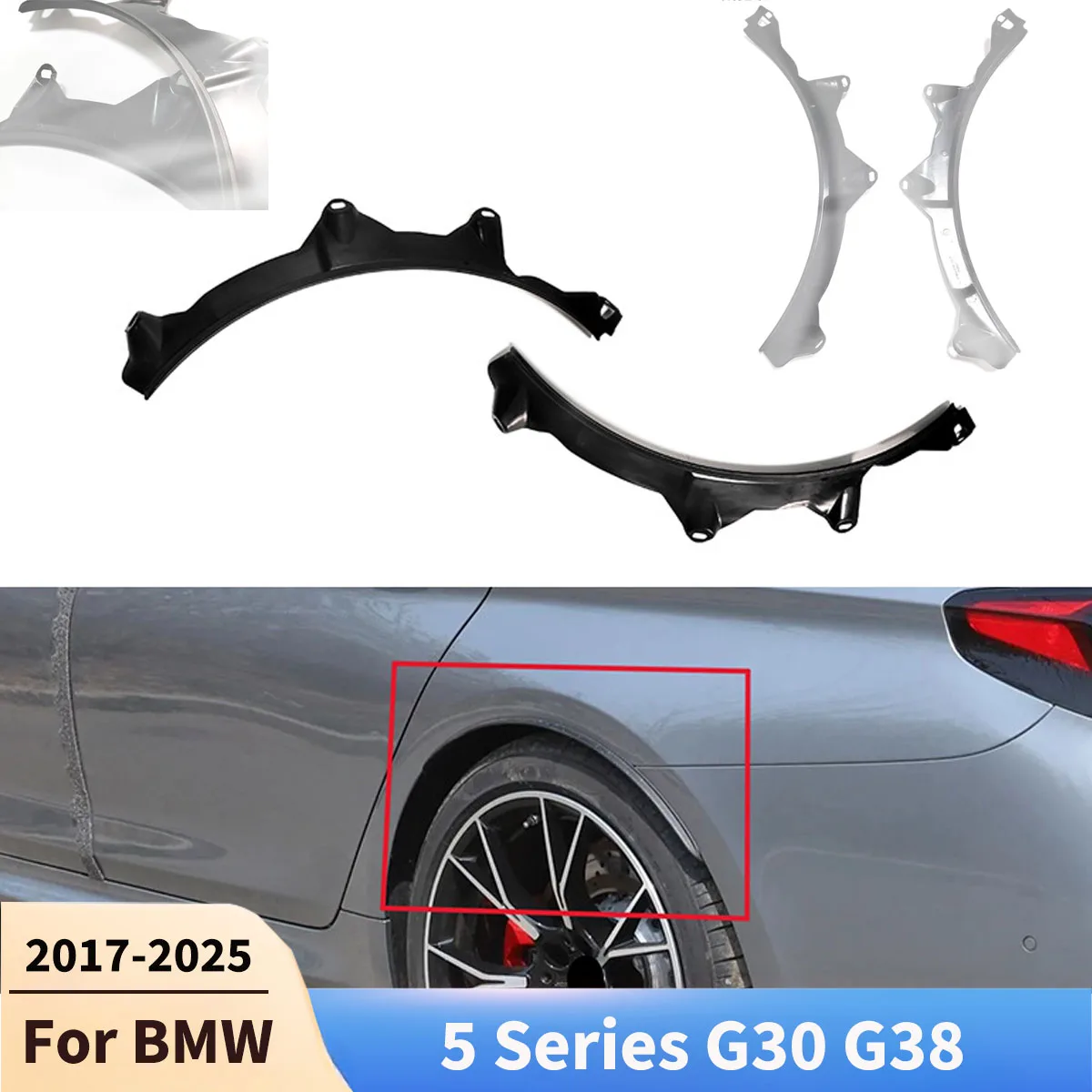 For BMW 5 Series G30 G38 2017 2018 2019 2020-2025 Rear Wheel Arch Trim Fender Mudguards Wheel Cars Accessories Body kits Tuning
For BMW 5 Series G30 G38 2017 2018 2019 2020-2025 Rear Wheel Arch Trim Fender Mudguards Wheel Cars Accessories Body kits Tuning