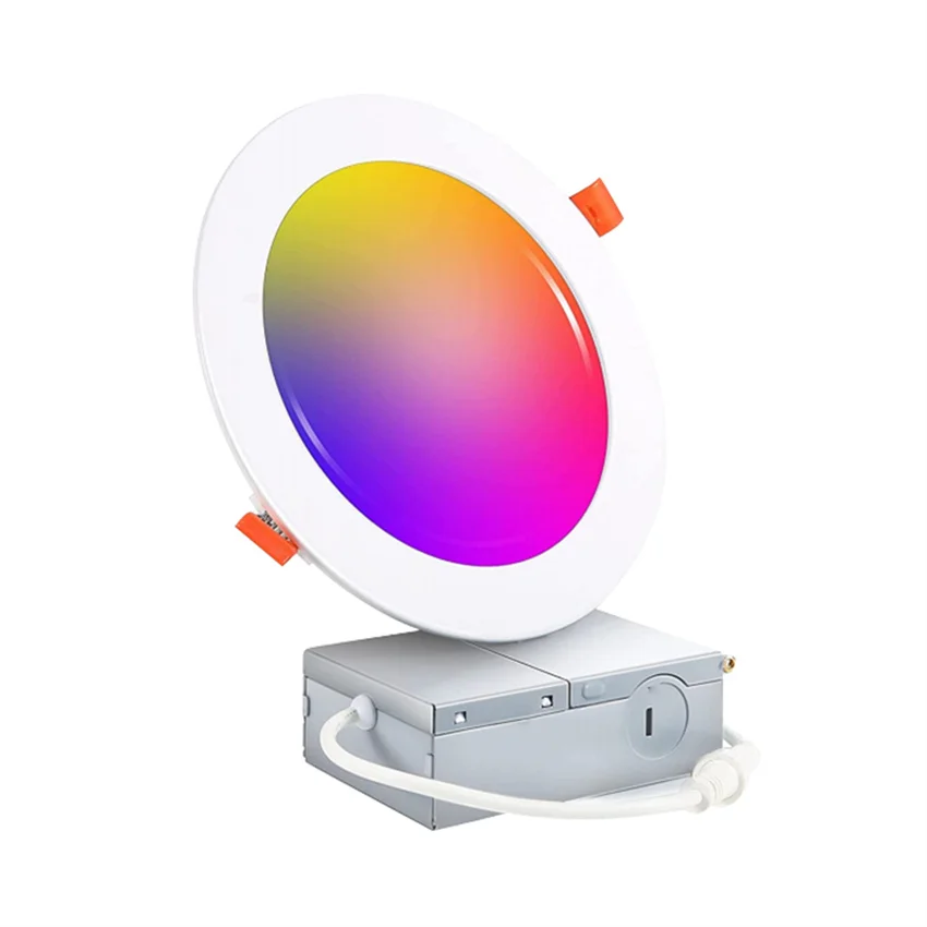 Free Shipping ETL 4Inch LED RGBCCT Smart WiFi Tuya App Slim Recessed LED Panel Light/Potlight/Downlight With Junction Box
Free Shipping ETL 4Inch LED RGBCCT Smart WiFi Tuya App Slim Recessed LED Panel Light/Potlight/Downlight With Junction Box
