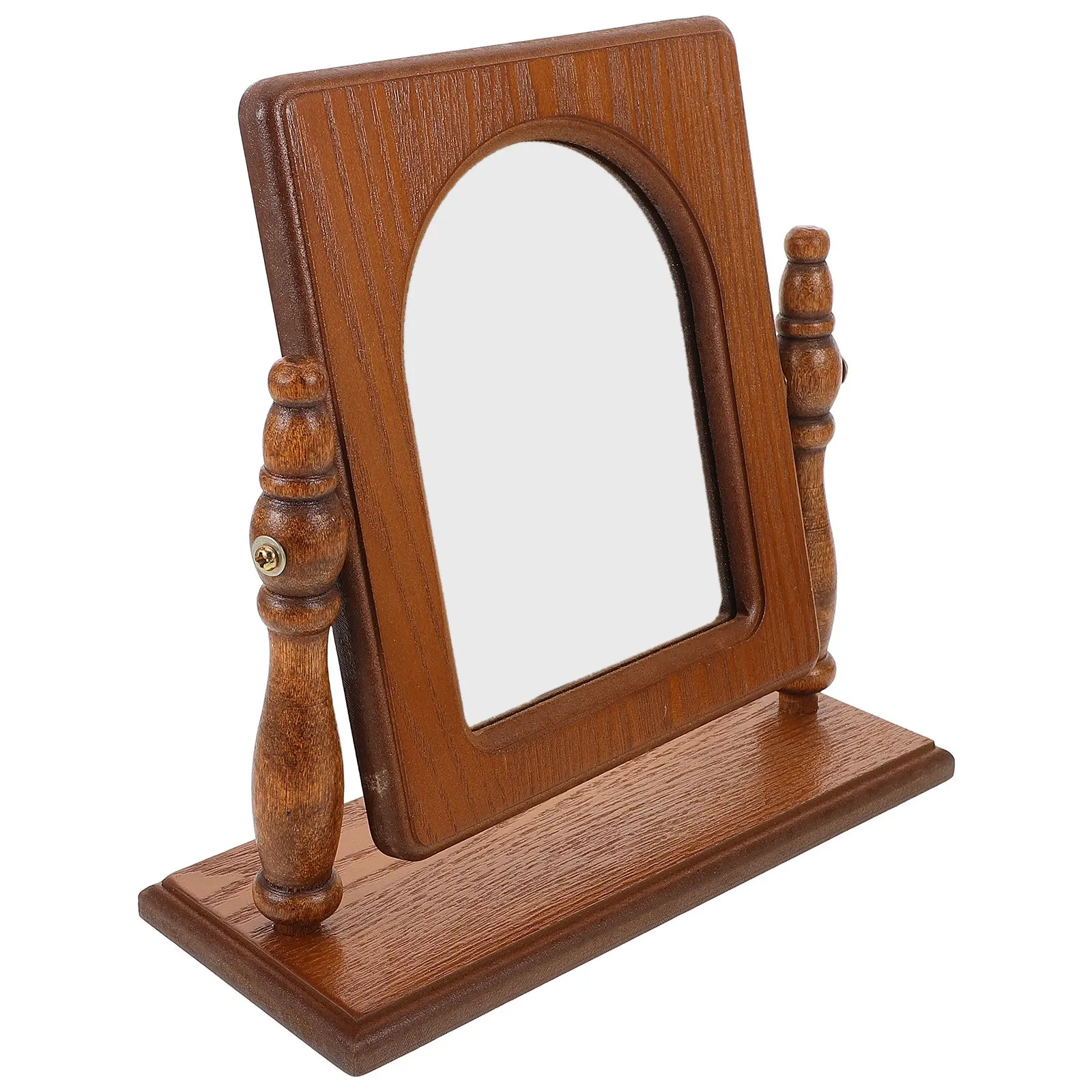 French Style Wooden Makeup Mirror with Stand Elegant Desktop Vanity Frame for Bedroom Bathroom Living Room Decor
French Style Wooden Makeup Mirror with Stand Elegant Desktop Vanity Frame for Bedroom Bathroom Living Room Decor