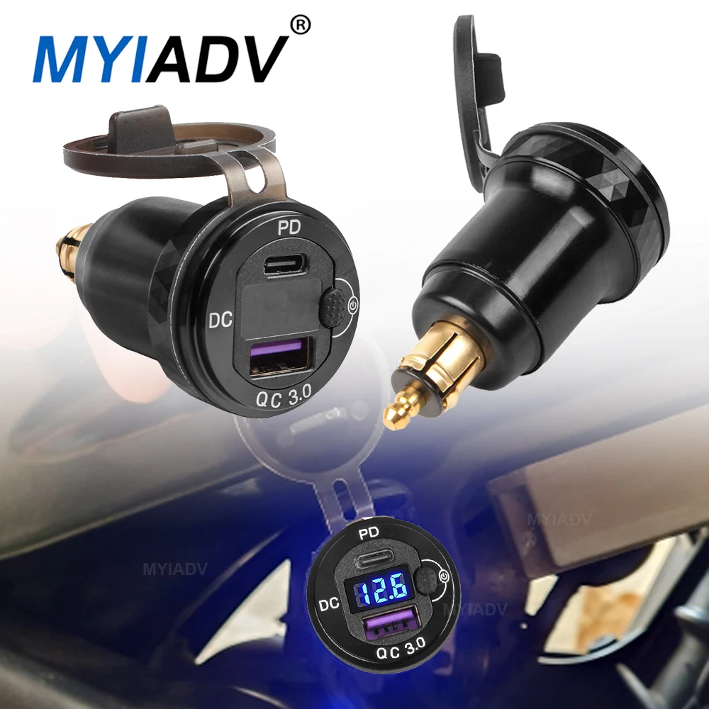 R1200GS R1250GS Quick Charge 3.0 TYPE C+USB Charger Power Adapter DIN Hella Plug Socket For BMW F800GS R1200RT For Tiger 800 XC
R1200GS R1250GS Quick Charge 3.0 TYPE C+USB Charger Power Adapter DIN Hella Plug Socket For BMW F800GS R1200RT For Tiger 800 XC