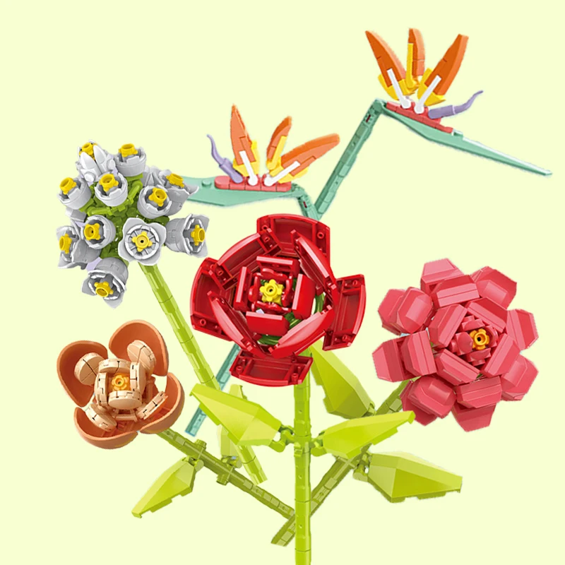 Simulation Flowers Building Blocks Lilac Peony Camellia Peony Flowers Small Particles Mosaic MOC Bricks Model Ornament Girl Gift
Simulation Flowers Building Blocks Lilac Peony Camellia Peony Flowers Small Particles Mosaic MOC Bricks Model Ornament Girl Gift