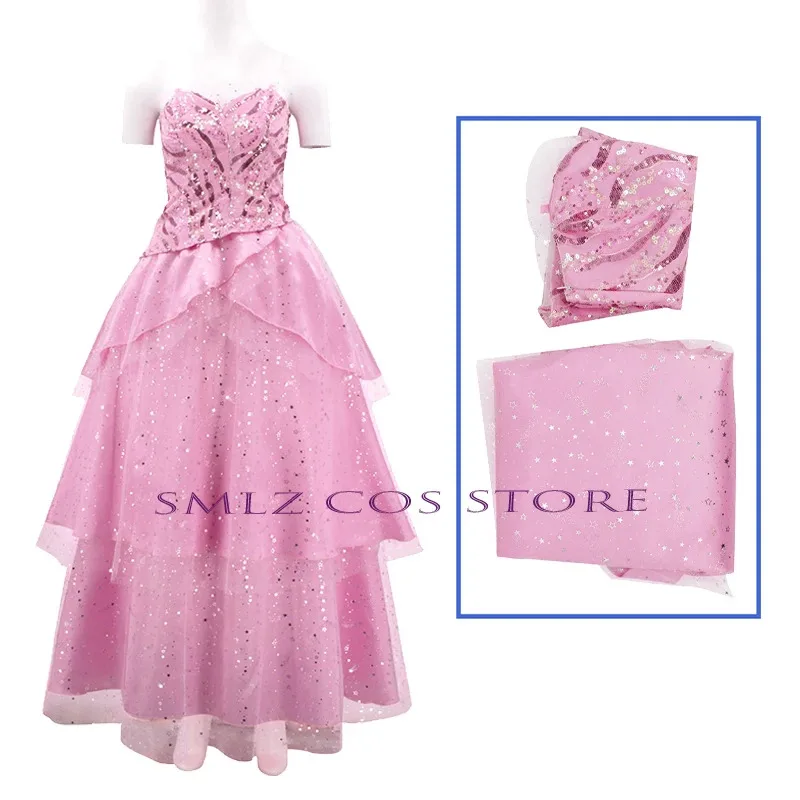 Witch Glinda Cosplay 2024 Movie Costume Adult Princess Pink Top Skirt Set Halloween Carnival Party Outfit for Women
Witch Glinda Cosplay 2024 Movie Costume Adult Princess Pink Top Skirt Set Halloween Carnival Party Outfit for Women