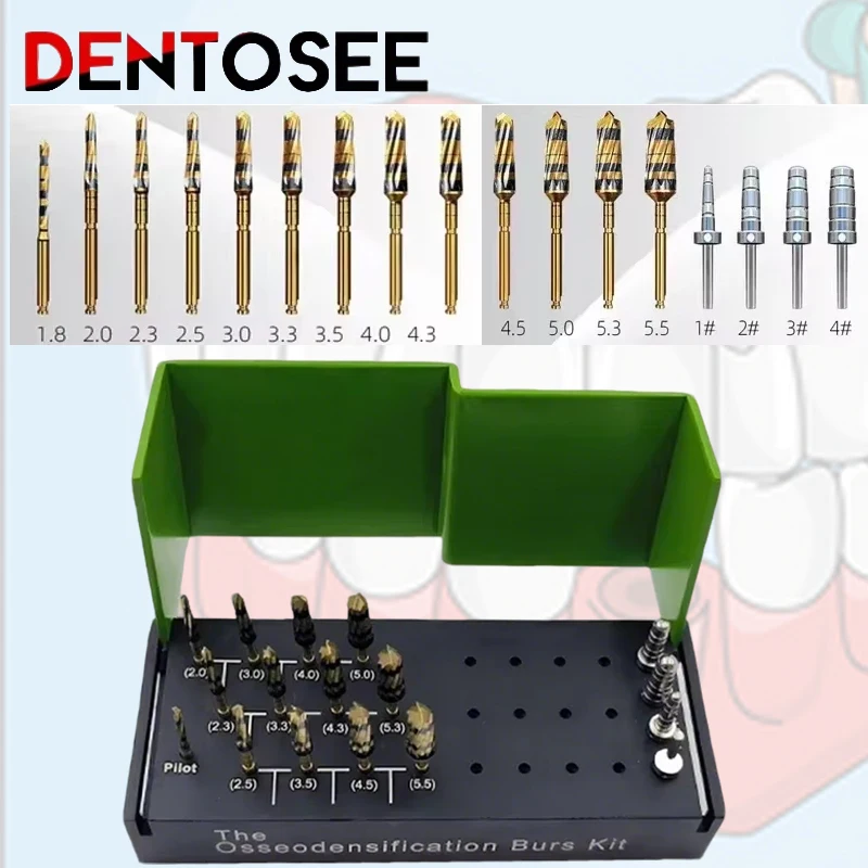 High Precision Dental Alveolotomy Drill Kit Osseodensification Burs Sinus Lift Implant Surgical Steel Tools
High Precision Dental Alveolotomy Drill Kit Osseodensification Burs Sinus Lift Implant Surgical Steel Tools