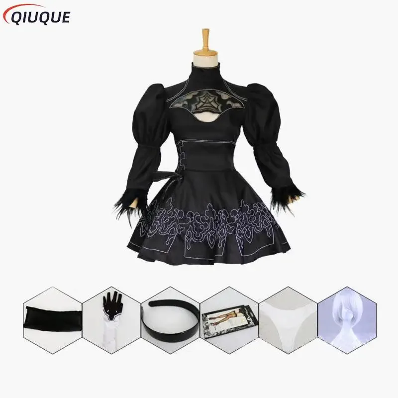 S-5XL Nier Automata Cosplay Costume Yorha 2B Outfits Game Suits Women Role Play Costumes Girls Halloween Party Fancy Dress
S-5XL Nier Automata Cosplay Costume Yorha 2B Outfits Game Suits Women Role Play Costumes Girls Halloween Party Fancy Dress