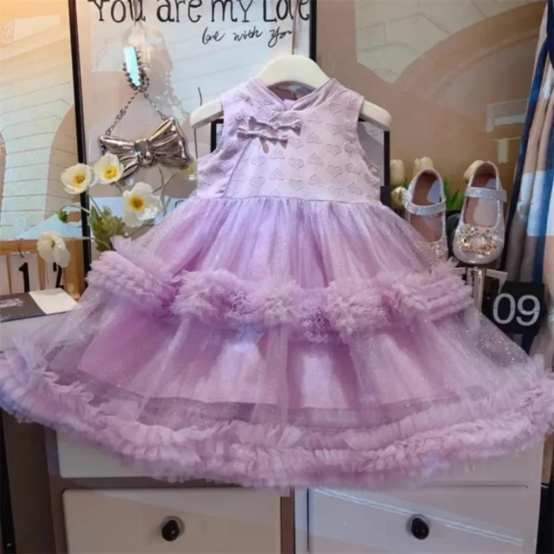 TOY-Summer New Style Girls' New Chinese Style Princess Dress Fashionable Retro Baby Girl Cheongsam Dress Evening Dress Dress
TOY-Summer New Style Girls' New Chinese Style Princess Dress Fashionable Retro Baby Girl Cheongsam Dress Evening Dress Dress