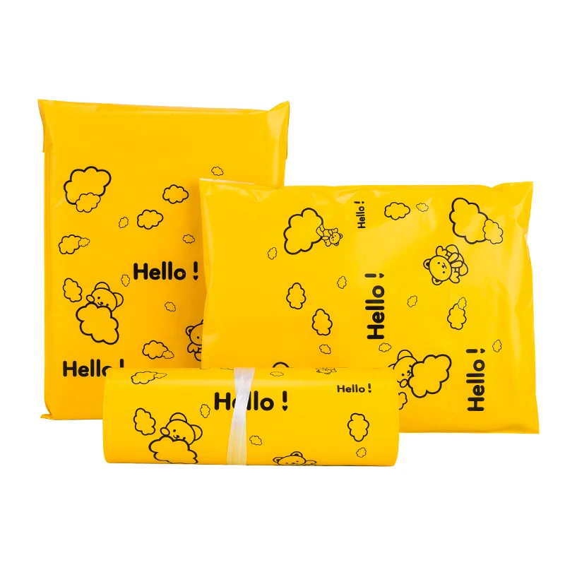 Poly Yellow Envelope Courier Bags HELLO Bear Printing Self-seal Shipping Mailing Bags PE Clothes Gift Ecommerce Storage Pouch
Poly Yellow Envelope Courier Bags HELLO Bear Printing Self-seal Shipping Mailing Bags PE Clothes Gift Ecommerce Storage Pouch