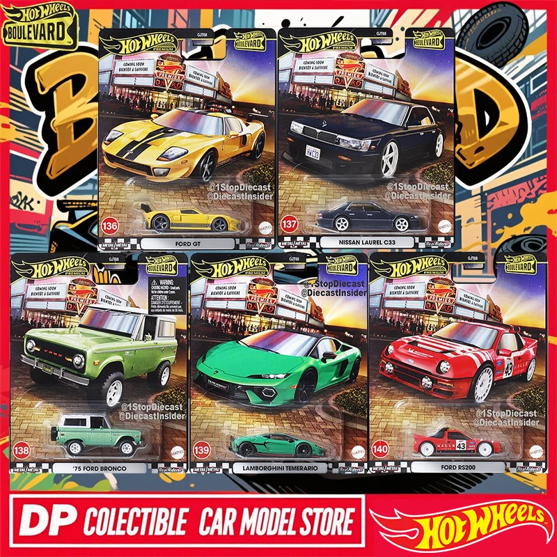 2025 Hot Wheels Premium Boulevard Ford GT Lambrgini Nissan No.#136~140 1/64 Scale Die-Cast Cars D Case
2025 Hot Wheels Premium Boulevard Ford GT Lambrgini Nissan No.#136~140 1/64 Scale Die-Cast Cars D Case