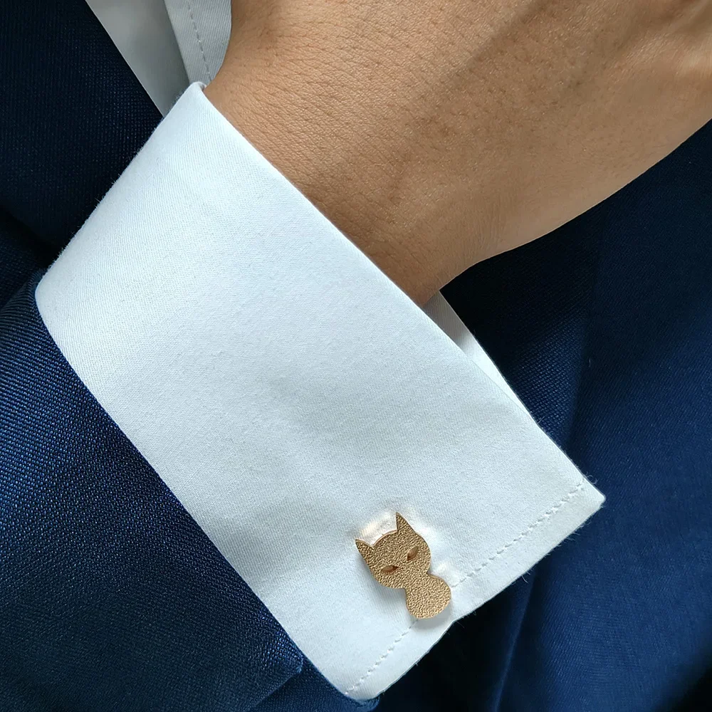 Lovely Kitten Cats Cufflinks Stainless Steel Animals Sleeves Button Links for Mens Original Design Trendy Shirt Cuff Links
Lovely Kitten Cats Cufflinks Stainless Steel Animals Sleeves Button Links for Mens Original Design Trendy Shirt Cuff Links