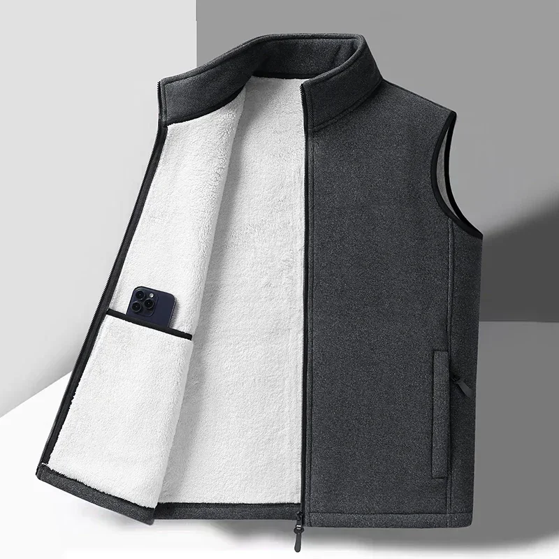 Jackets Sleeveless Men Autumn Winter Warm Velvet Waistcoat Mens Spring Casual Fashion Vest Jackets Male New Plus Size Men Vest
Jackets Sleeveless Men Autumn Winter Warm Velvet Waistcoat Mens Spring Casual Fashion Vest Jackets Male New Plus Size Men Vest