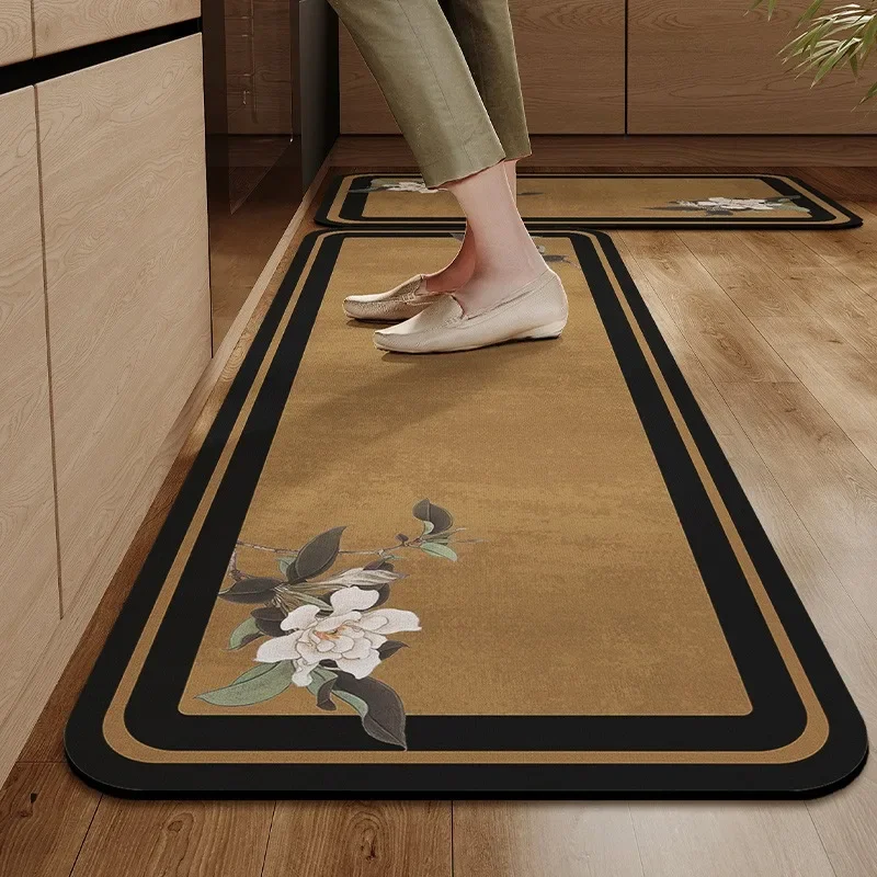Kitchen Floor Mats New Chinese Retro French Waterproof Oil-proof PVC Leather Long Strip Foot Mat Balcony Carpet Ковер Tapis 러그
Kitchen Floor Mats New Chinese Retro French Waterproof Oil-proof PVC Leather Long Strip Foot Mat Balcony Carpet Ковер Tapis 러그