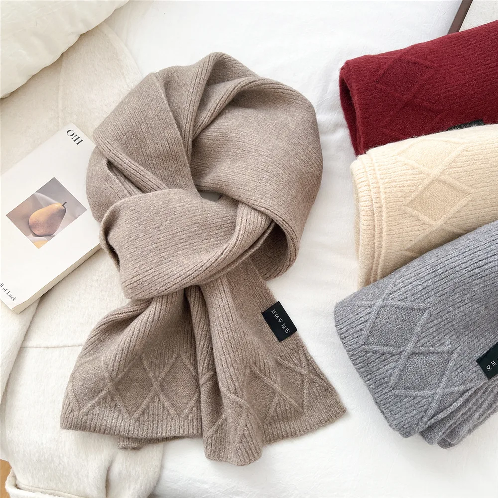 Herringbone Pattern Long Knitted Scarf for Women, Fashionable and Versatile Winter Warm Neck Warmer Decoration
Herringbone Pattern Long Knitted Scarf for Women, Fashionable and Versatile Winter Warm Neck Warmer Decoration