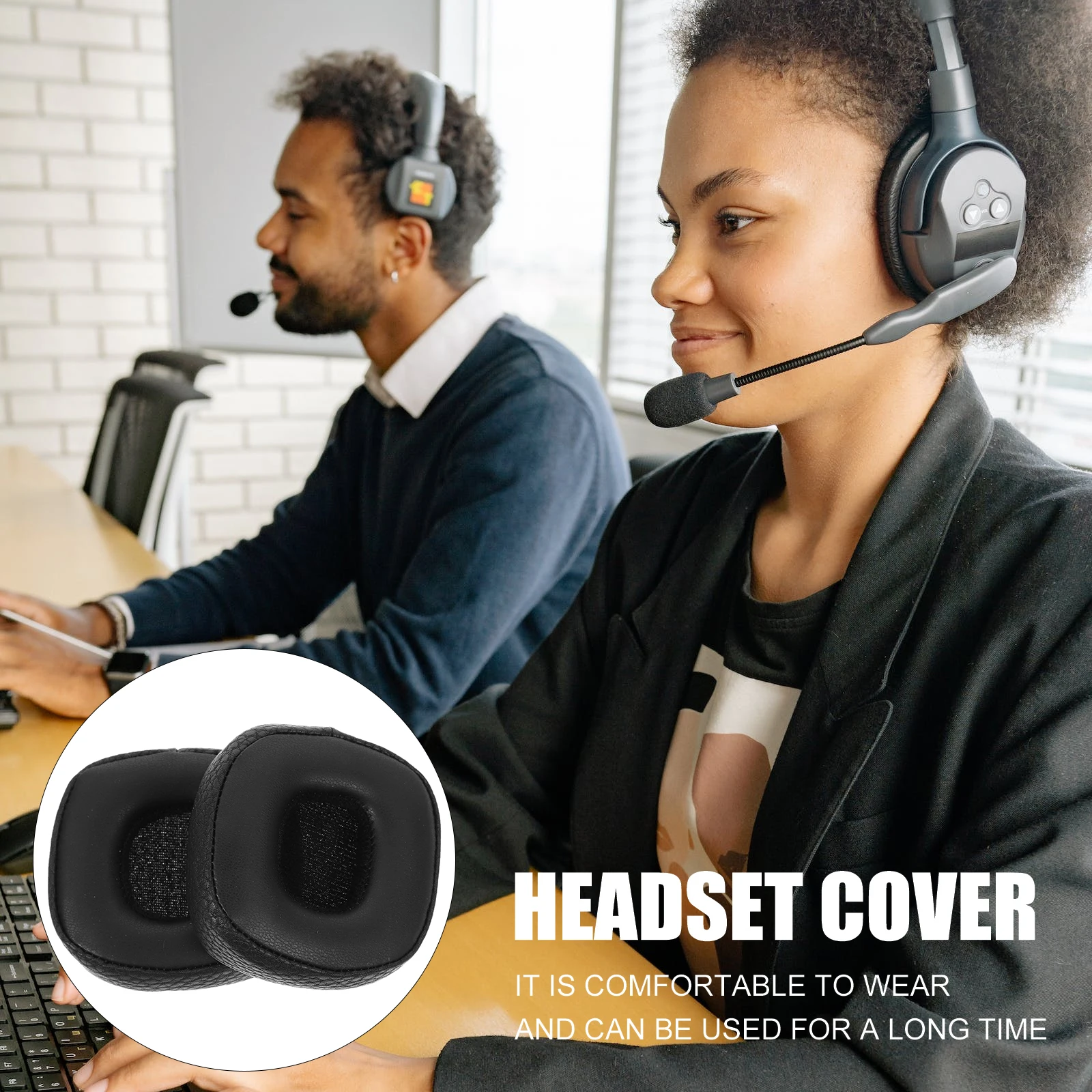 2pcs Headphone Ear Pads Cushion Replacement Comfortable Durable Soft Foam Artificial High Elasticity Stereo
2pcs Headphone Ear Pads Cushion Replacement Comfortable Durable Soft Foam Artificial High Elasticity Stereo