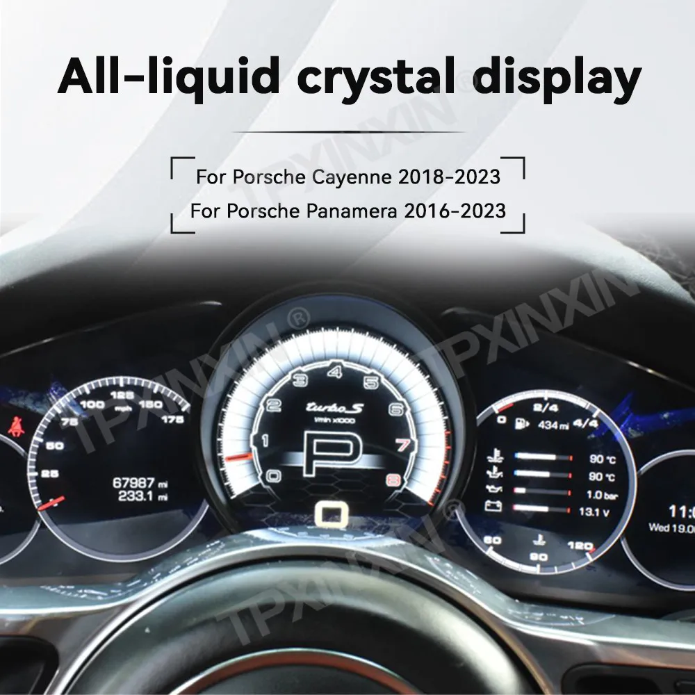 Цифровая приборная панель LCD для Porsche Cayenne Panamera 2016-2023, многофункциональный спидометр, панель приборов, кокпит.
Цифровая приборная панель LCD для Porsche Cayenne Panamera 2016-2023, многофункциональный спидометр, панель приборов, кокпит.