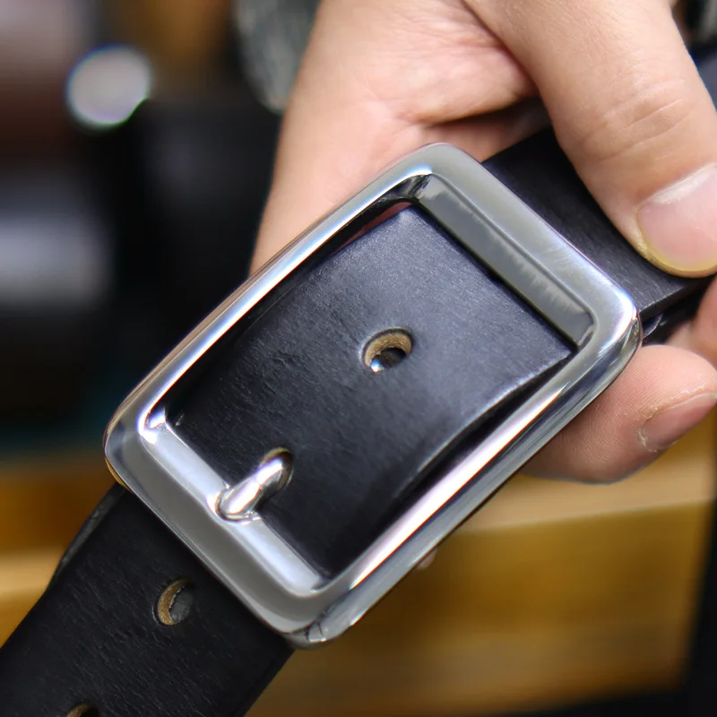 Men's Retro Trend Thickened Pure Steel Hand Polished American Style Belts Man Versatile Casual Pure Cowhide Strap Belt
Men's Retro Trend Thickened Pure Steel Hand Polished American Style Belts Man Versatile Casual Pure Cowhide Strap Belt