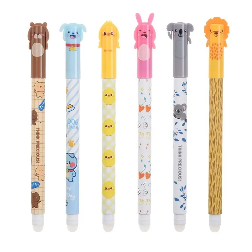 6PCS/Set Animal Shape Erasable Pen Set Black/Blue Ink Writing Tool Gel Pen 0.5mm Tip Quick Drying Sign Pen Back To School Gift
6PCS/Set Animal Shape Erasable Pen Set Black/Blue Ink Writing Tool Gel Pen 0.5mm Tip Quick Drying Sign Pen Back To School Gift