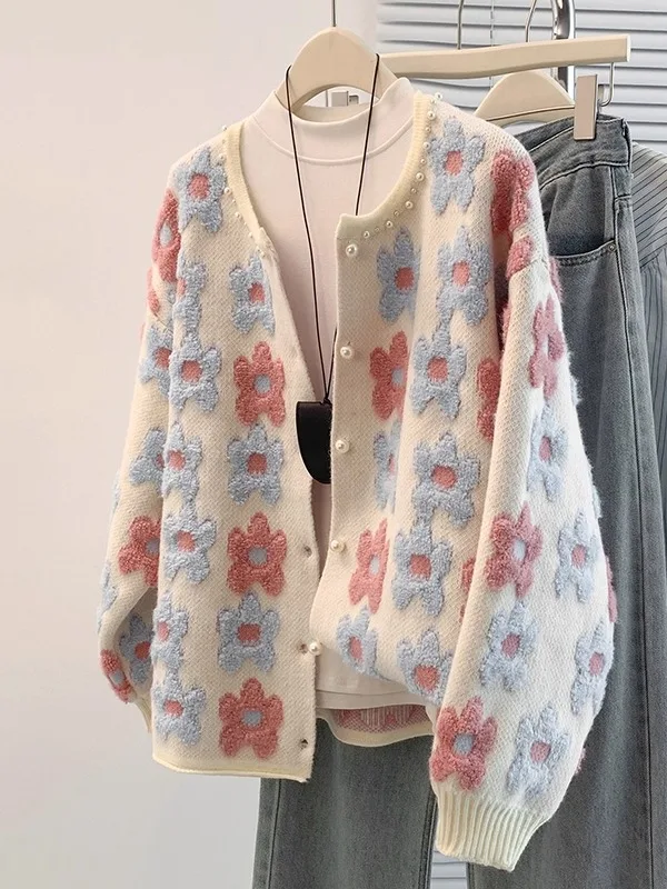 Embroidered Knitted Open Cardigan Women's plus Size Spring Early New Style Comfortable Sweater Jacket Commute Style Loose Fit
Embroidered Knitted Open Cardigan Women's plus Size Spring Early New Style Comfortable Sweater Jacket Commute Style Loose Fit