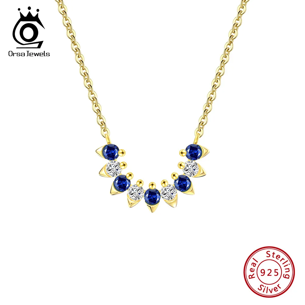ORSA JEWELS Luxury 925 Sterling Silver Clear&Blue 4A Zircon Necklace for Women Girls Fashion Chain Necklace Birthday Gift APN29
ORSA JEWELS Luxury 925 Sterling Silver Clear&Blue 4A Zircon Necklace for Women Girls Fashion Chain Necklace Birthday Gift APN29