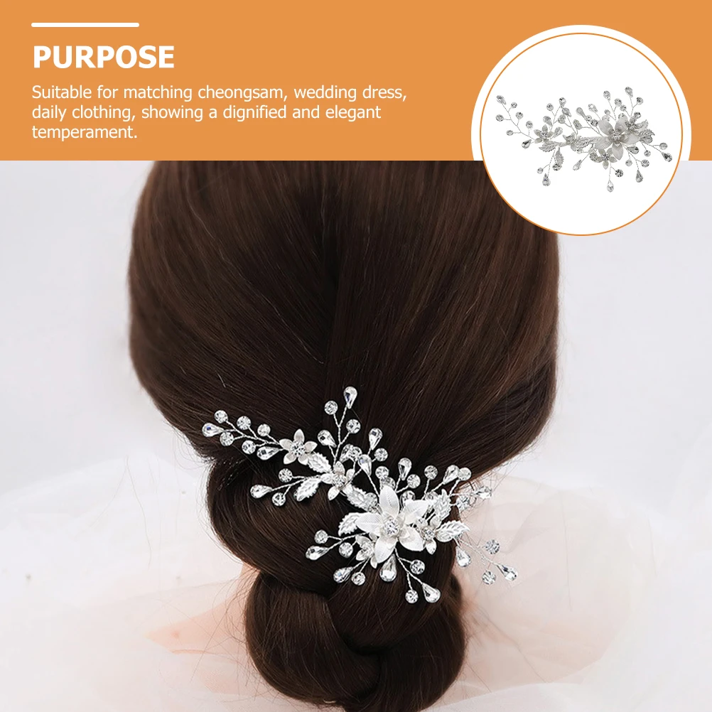 Rhinestone Clips Women Bridal Flower Hairpins Girls Barrette Accessories Bride Headpiece Hair Accessories Wedding Party Prom
Rhinestone Clips Women Bridal Flower Hairpins Girls Barrette Accessories Bride Headpiece Hair Accessories Wedding Party Prom