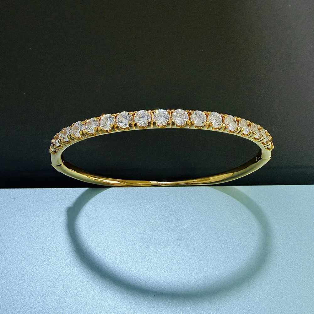 Fashion Lovely Pure Sterling S925 Silver Bangle Silver Jewelry Cute Diamond Party Accessory Gold Bangle Top Jewelry
Fashion Lovely Pure Sterling S925 Silver Bangle Silver Jewelry Cute Diamond Party Accessory Gold Bangle Top Jewelry