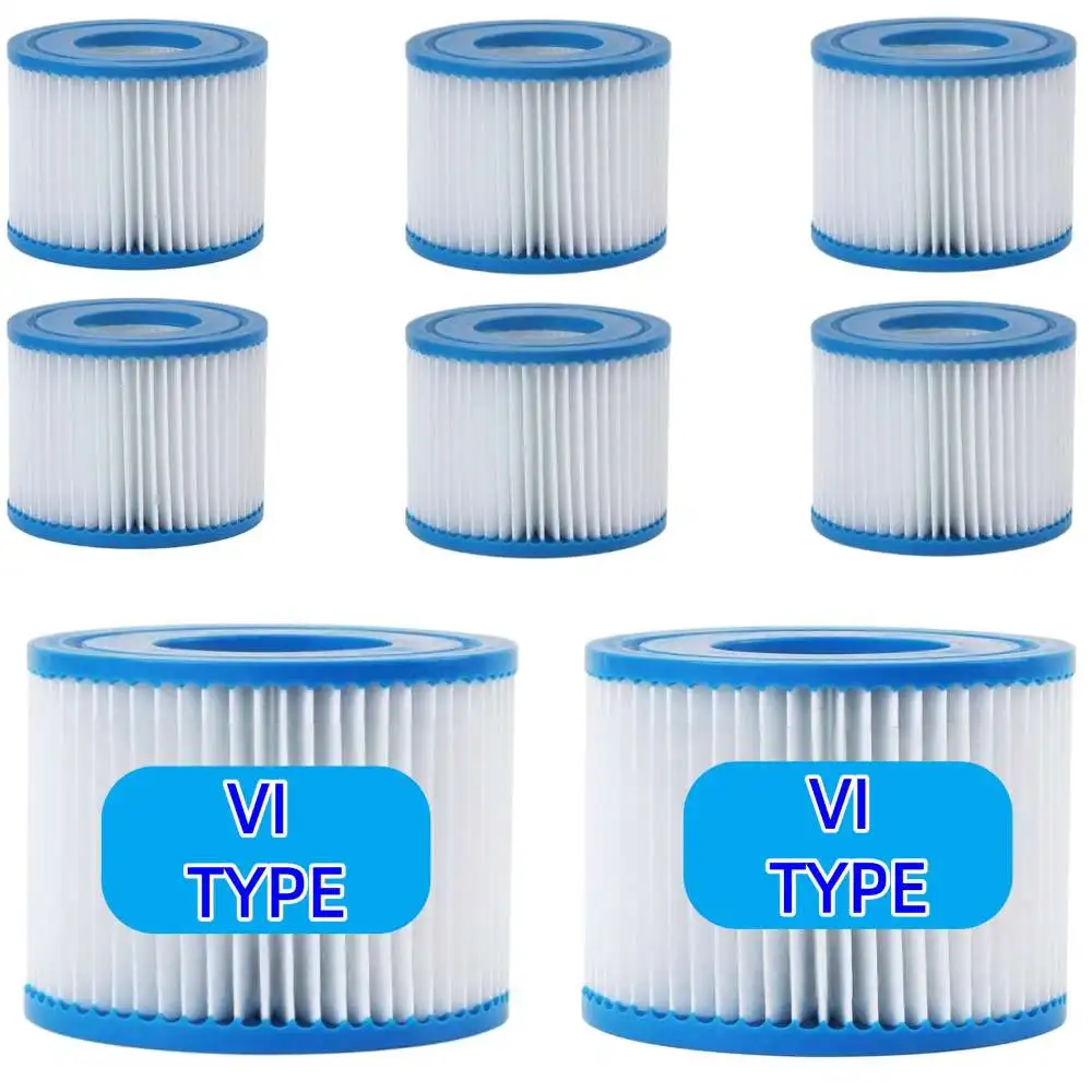 VI Filter, Filter Cartridge for Bestway VI Hot Tub Filter Lay-Z-Spa Miami/Vegas/Palm Springs/Coleman SaluSpa 90352E/58323/58323E
VI Filter, Filter Cartridge for Bestway VI Hot Tub Filter Lay-Z-Spa Miami/Vegas/Palm Springs/Coleman SaluSpa 90352E/58323/58323E
