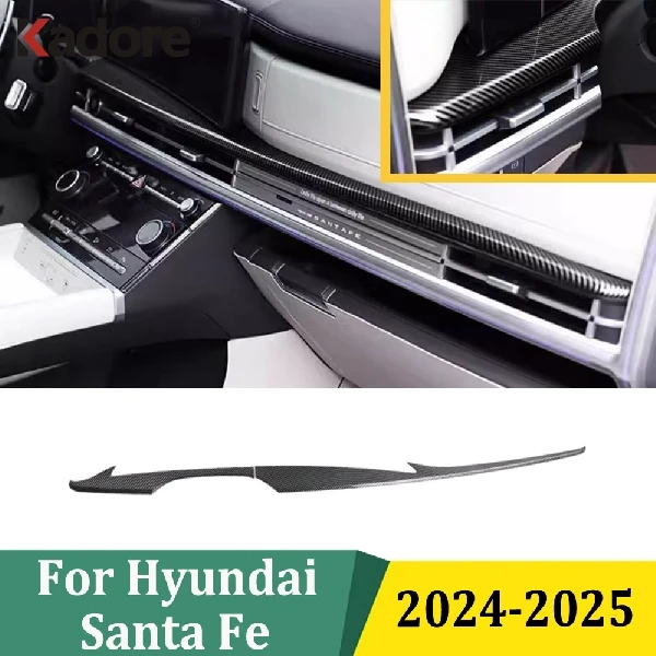 For Hyundai Santa Fe 2024 2025 ABS Carbon Fiber Center Console Trim Instrument Strip Interior Car Styling Accessories
For Hyundai Santa Fe 2024 2025 ABS Carbon Fiber Center Console Trim Instrument Strip Interior Car Styling Accessories