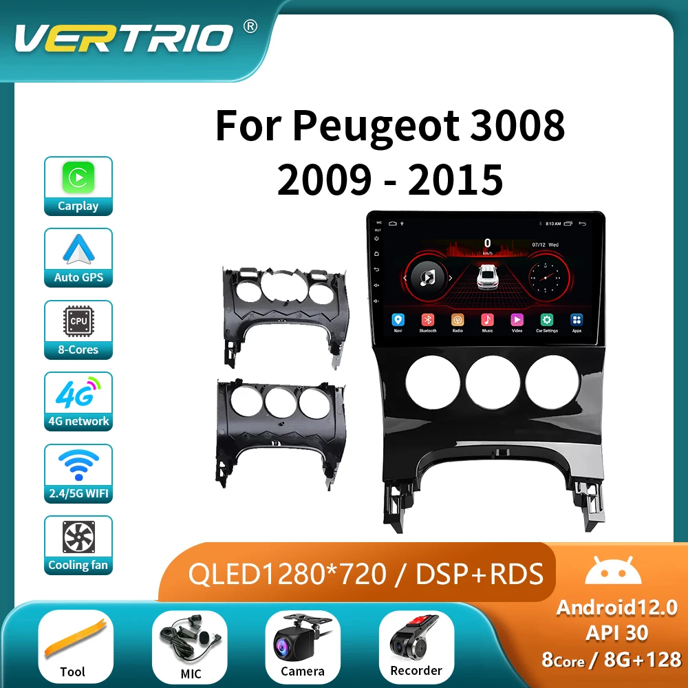 For Android 12 DSP Car Radio Multimedia Video Player For Peugeot 3008 2009-2015 GPS Serero Carplay 4G+64G No 2 Din DVD Auto 4G
For Android 12 DSP Car Radio Multimedia Video Player For Peugeot 3008 2009-2015 GPS Serero Carplay 4G+64G No 2 Din DVD Auto 4G