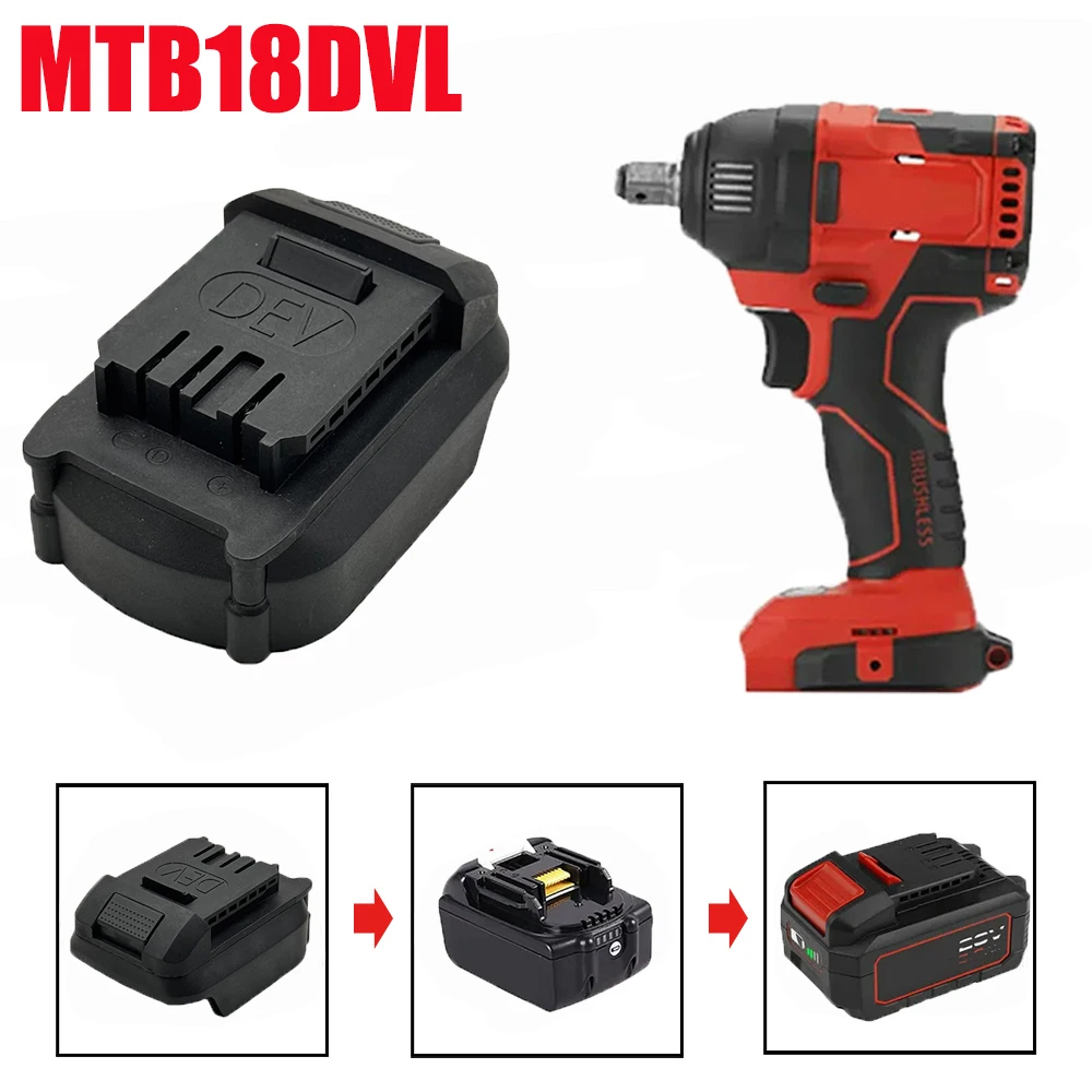 MTB18DVL Battery Adapter Converter for Makita 18V Lithium Batteries Converts To for Devon 20V Li-ion Battery Cordless Power Tool
MTB18DVL Battery Adapter Converter for Makita 18V Lithium Batteries Converts To for Devon 20V Li-ion Battery Cordless Power Tool