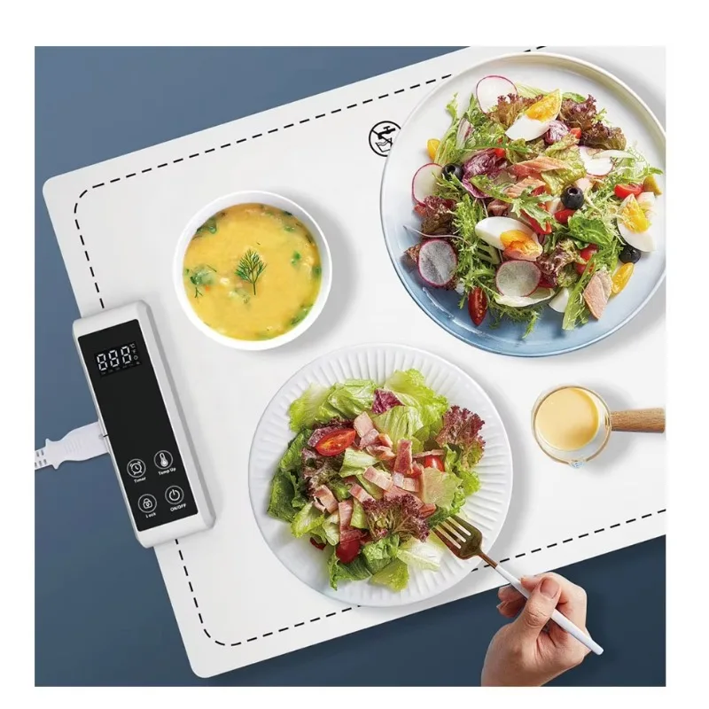 Household rectangular silicone heating mat, flexible folding multi-functional temperature control table mat, food insulation mat
Household rectangular silicone heating mat, flexible folding multi-functional temperature control table mat, food insulation mat