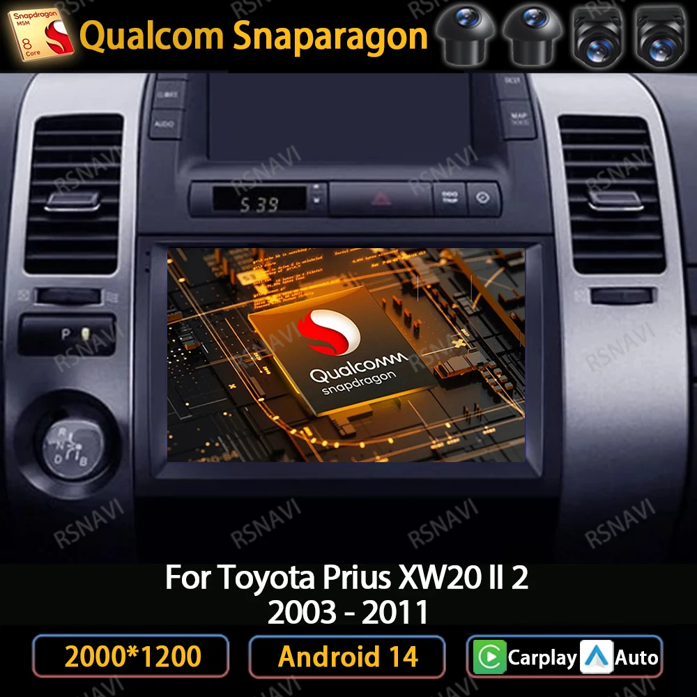Автомагнитола на Android 14 для Toyota Prius XW20 II 2 2003 - 2011 Carplay Автомобильный мультимедийный стерео видеоплеер GPS NAVI 4G LTE 5G WIFI
Автомагнитола на Android 14 для Toyota Prius XW20 II 2 2003 - 2011 Carplay Автомобильный мультимедийный стерео видеоплеер GPS NAVI 4G LTE 5G WIFI