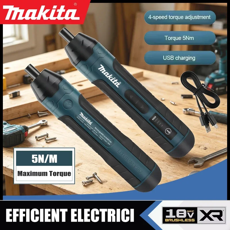 Makita 2pcs/20pcs/105pcs Cordless Electric Screwdriver - 1300 MAh Rechargeable Electric Drill Multi-functional Disassembly Tool
Makita 2pcs/20pcs/105pcs Cordless Electric Screwdriver - 1300 MAh Rechargeable Electric Drill Multi-functional Disassembly Tool