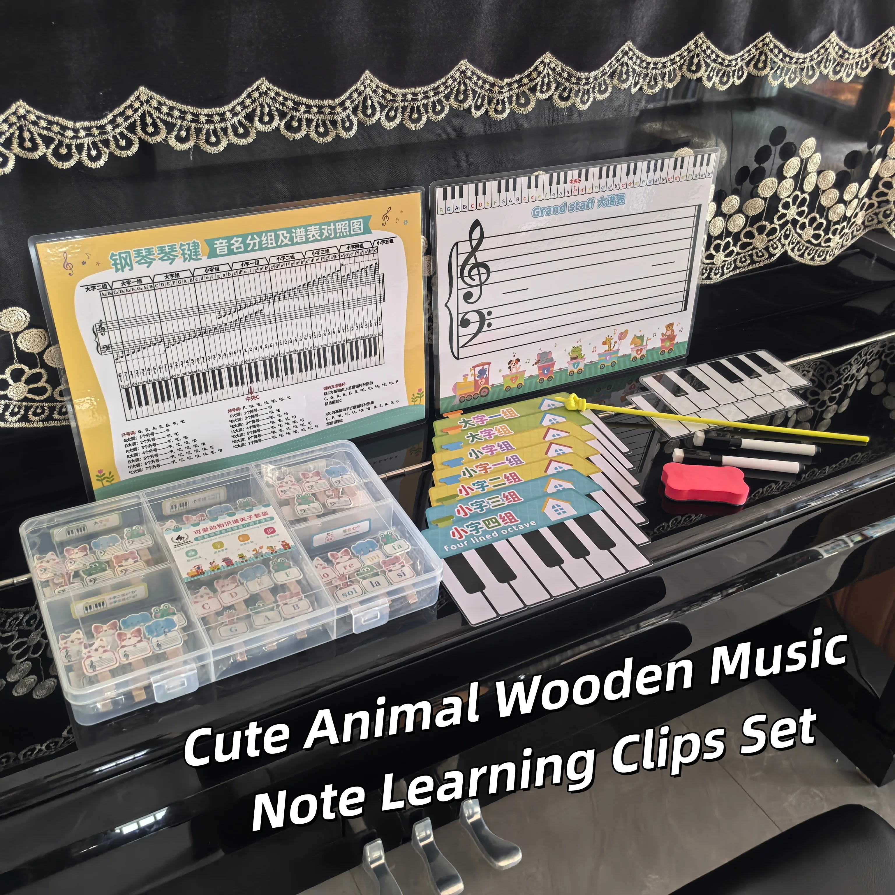 Music Staff White Board with Erase Piano Note-Reading Set Pitch/Syllable Names Keyboard Position Piano Class Teaching Prop Aid
Music Staff White Board with Erase Piano Note-Reading Set Pitch/Syllable Names Keyboard Position Piano Class Teaching Prop Aid