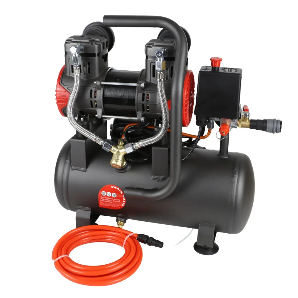 1100W Quiet Oil-free Portable Air Pump for Confetti Machine Home Repair Tire Inflation Whisper Compressor Silent Air Compressor
1100W Quiet Oil-free Portable Air Pump for Confetti Machine Home Repair Tire Inflation Whisper Compressor Silent Air Compressor