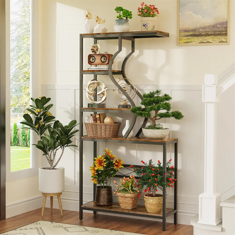 Large Home Organization Storage Display Rack Tall Plant Stand Rustic Bookcase
Large Home Organization Storage Display Rack Tall Plant Stand Rustic Bookcase