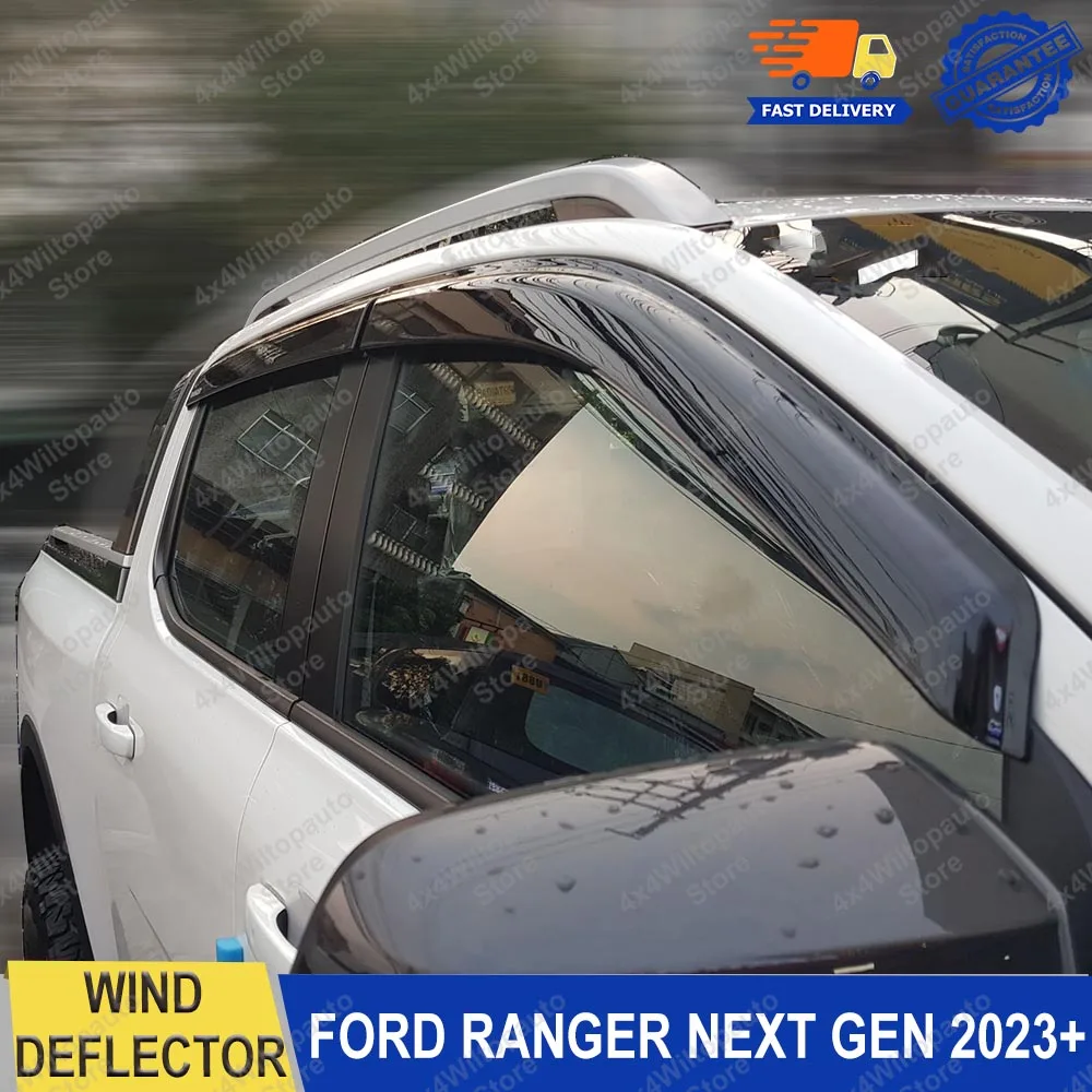 Weather Shield Sun Rain Guards For Ford Ranger Next Gen T9 Raptor 2023+Window Deflector Window Visor Double Cab Car Accessories
Weather Shield Sun Rain Guards For Ford Ranger Next Gen T9 Raptor 2023+Window Deflector Window Visor Double Cab Car Accessories